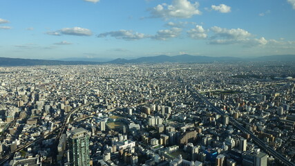 Obraz na płótnie Canvas 大阪高層ビルからの眺め