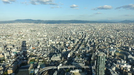 大阪高層ビルからの眺め