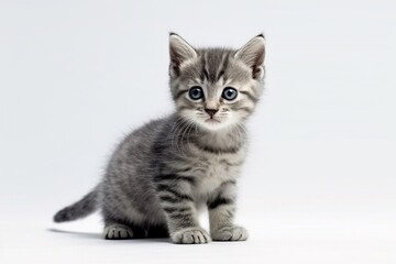 Fototapeta na wymiar british kitten isolated on white