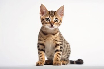 Obraz premium british kitten isolated on white background