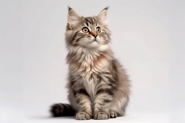 Fototapeta na wymiar british kitten isolated on white background