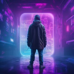 in face of the future -Created using Generative AI