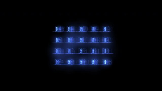 AI voice speaking, an animated futuristic sci-fi element. The shot is 4k 24p and includes a MATTE for the alpha channel.