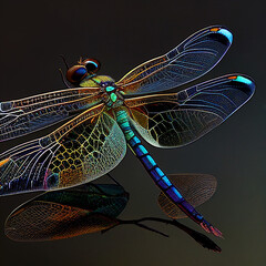 dragonfly on leaf