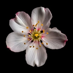 Isolated Cherry Tree Flower Macro | Generative AI Photography