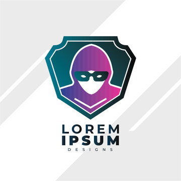 Gradien hacker logo templates for company 