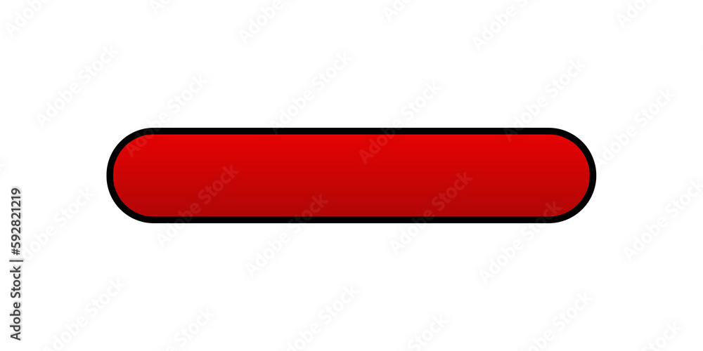 Aufkleber lower third red and black for youtube element design transparent
