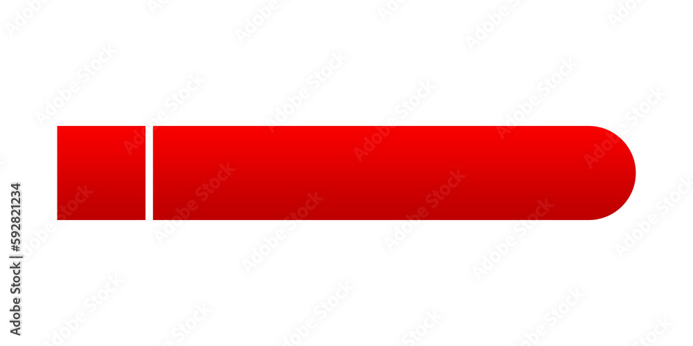 Aufkleber lower third red for youtube element design transparent