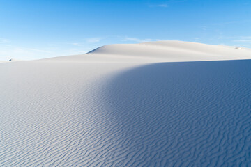 White sand dune