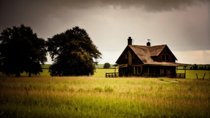 old house in the field