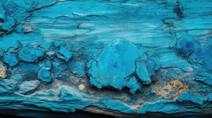Electric Blue Weathered Chalcanthite Texture Mineral  Background - generative ai