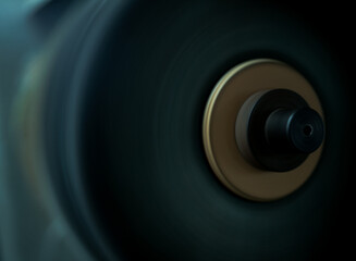 Rolling machine in a leather factory