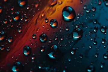 Acid raindrops on multicolored surface abstract background