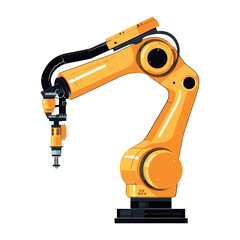 Fototapeta na wymiar Robotic arm, manufacturing automated equipment