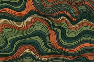 abstract wavy lines background. Generative AI