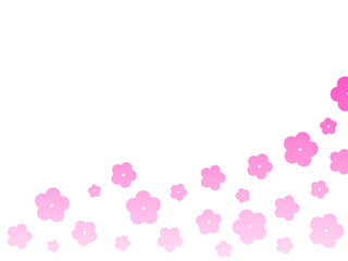 ピンクの花のイラスト