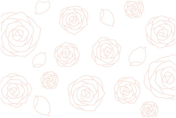 ピンクの薔薇の花の背景素材