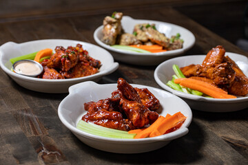 variety of chicken wings