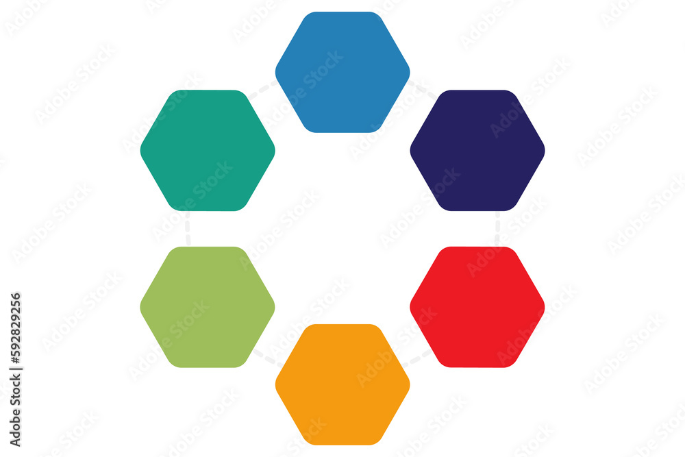 Poster infographic element colorful object icon box and ribbon.