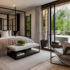 rustic-chic interior design 191, Generative AI