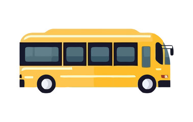 Yellow school bus - obrazy, fototapety, plakaty