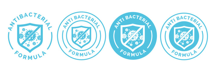 Kills 99.9% bacteria, germs and viruses . Antibacterial and antiviral defence, protection infection. Vector Illustration