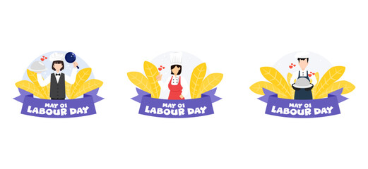 Labour Day Flat Bundle Design