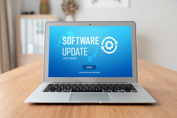 Software update on computer for modish version of device software upgrade