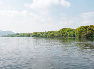 Scenery of West Lake in Hangzhou, Zhejiang Province, China