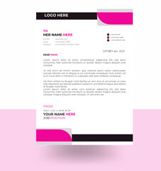 Modern company letterhead Template for your project. 