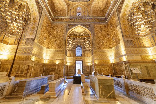 Inside view of the Gur-e-Amir (Guri Amir), Samarkand, Uzbekistan