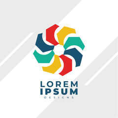 Gradien geometric logo templates. Logotype design for company 