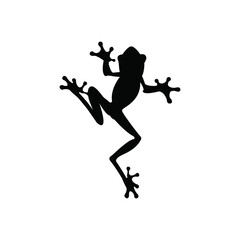 Fototapeta na wymiar Frogs silhouette.