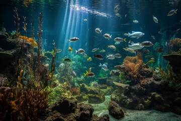 aquarium landscape made with generative ai