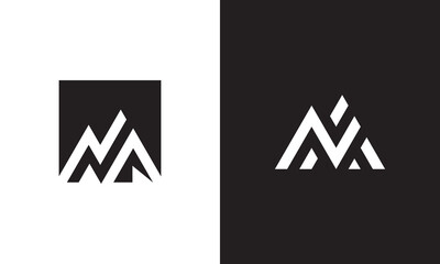 mountain logo design modern simple symbol icon vector