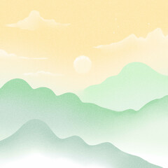 illustration of mountains