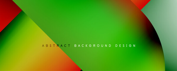 Minimal geometric abstract background. Circle and line design. Trendy techno business template for wallpaper, banner, background or landing