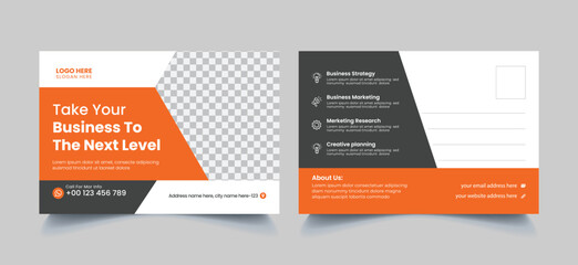 
Vector modern creative and professional corporate postcard layout design
