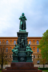 Friedrich Schiller Statue in Salzburg, Salzburger Land, Austria