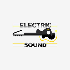 I will design electric sound, rock music instrument logo design