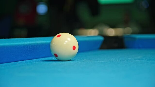 People Playing Eight Ball Semi Pro Tournament in Pool Club