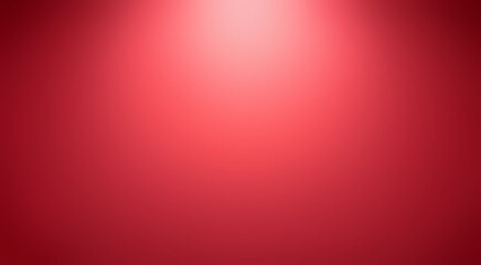 Fototapeta premium Red empty wall illuminated by diffused light from top. Smooth texture.