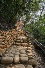 Path in Flaming Mountain in Miaoli County, Taiwan.