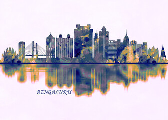 Fototapeta na wymiar Bengaluru Skyline