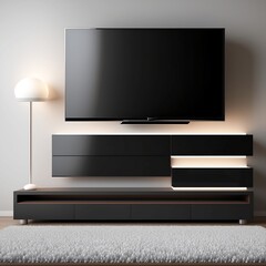 modern living room generative ai