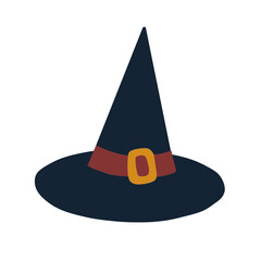 Fototapeta premium Halloween Witch Hat illustration 