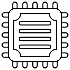 Perfect design icon of microchip 