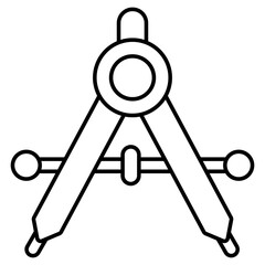 Creative design icon of compass