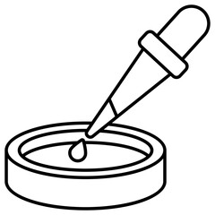 A unique design icon of dropper