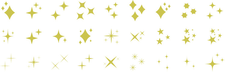 Stars set icons.Shine icons. Christmas vector symbols isolated.Sparkle star icons.